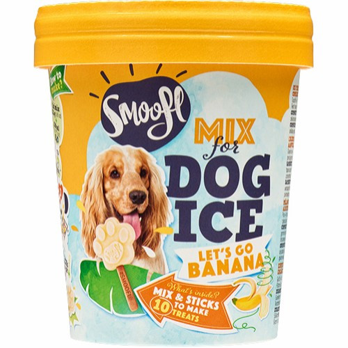 Dog Ice Mix med Banan – Glassmix med Banan