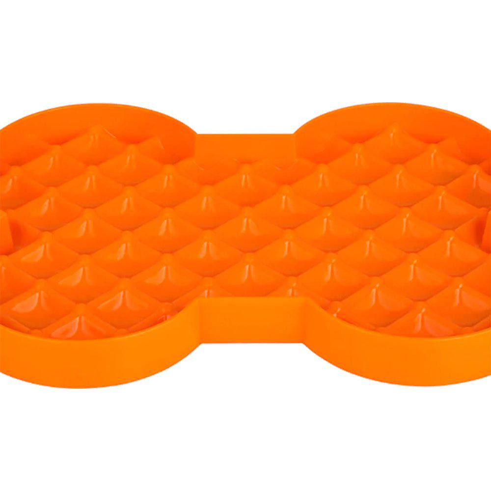 Lickimat Slickmatta Slow Feeder Plate – Orange