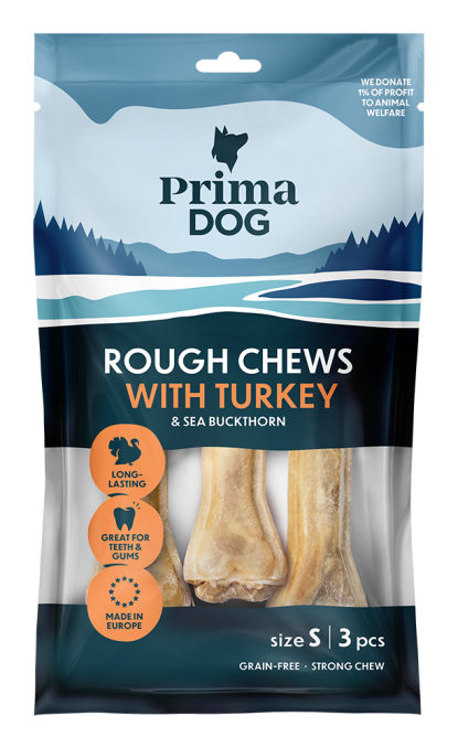 Rough Chews Turkey & Sea Bucktorn Tuggpinnar - 10 cm x 3 st