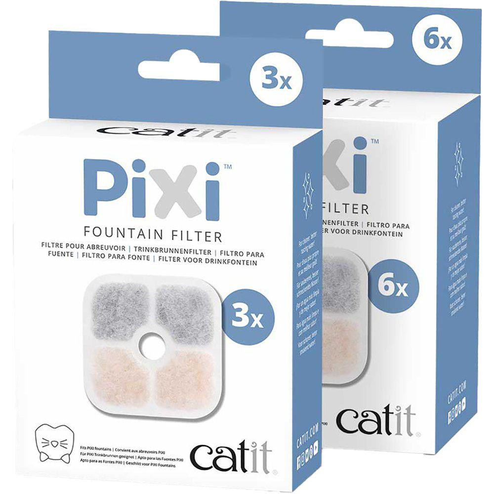 Utbytesfilter till Catit Pixi Fontäner - 6 st | Djurtyp - Katt - Hemmet - Mat och vattenskålar - Fontäner | DogStyle