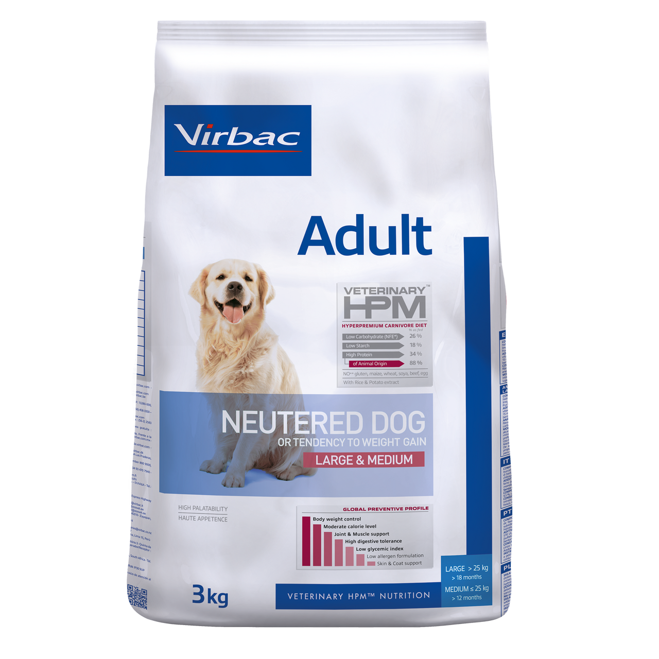 Adult Neutered Dog Large & Medium – 3 kg