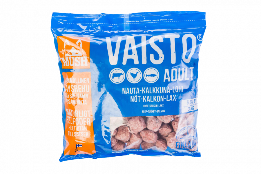 Vaisto® Köttbullar Nöt-Kalkon-Lax – 4x800g