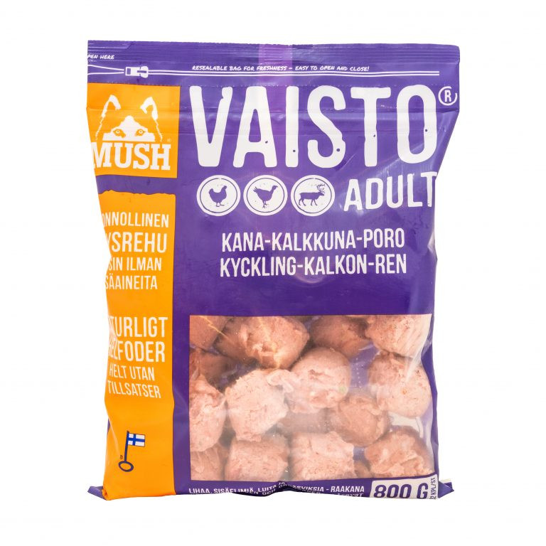 Vaisto® Köttbullar Kyckling-Kalkon-Ren - 4 st x 800 g