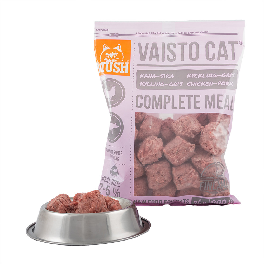 Vaisto Cat® Köttbullar Kyckling & Gris – 4 st x 800 g