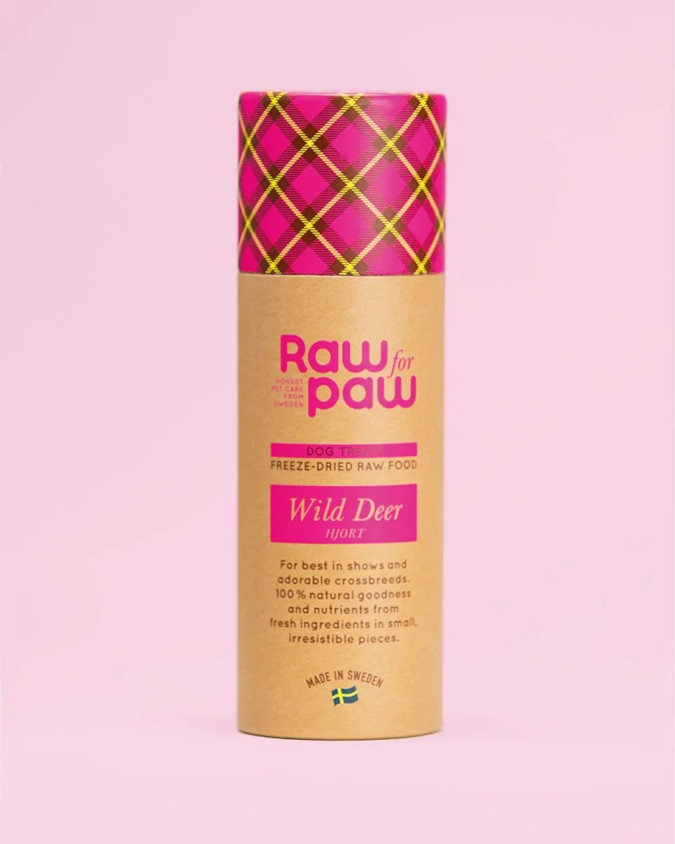 Raw for Paw Frystorkat Hundgodis Wild Deer – 45 g