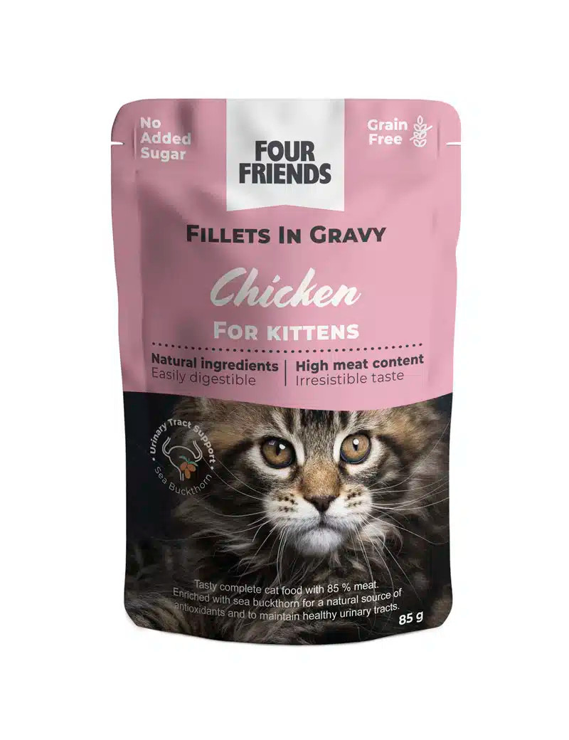 Kitten Chicken in Gravy Pouch – 24 st x 85 g