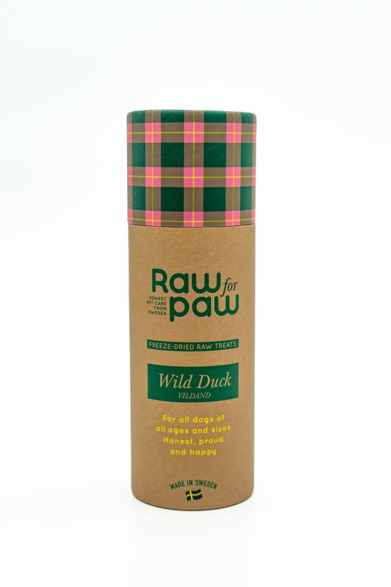 Raw for Paw Frystorkat Hundgodis Wild Duck – 45 g