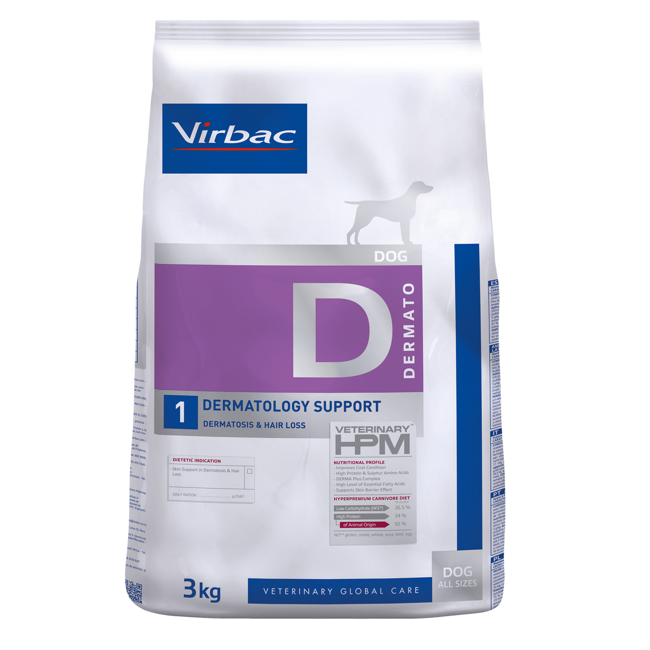 Virbac Dermato 1 Dog – 3 kg