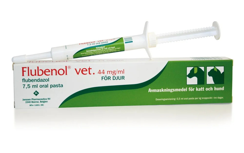 Flubenol® vet. Oral pasta 44 mg/ml för Hund/Katt – 1 st tub/frp