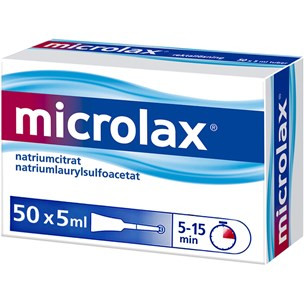 Microlax® Rektallösning. Tub – 50 x 5 ml