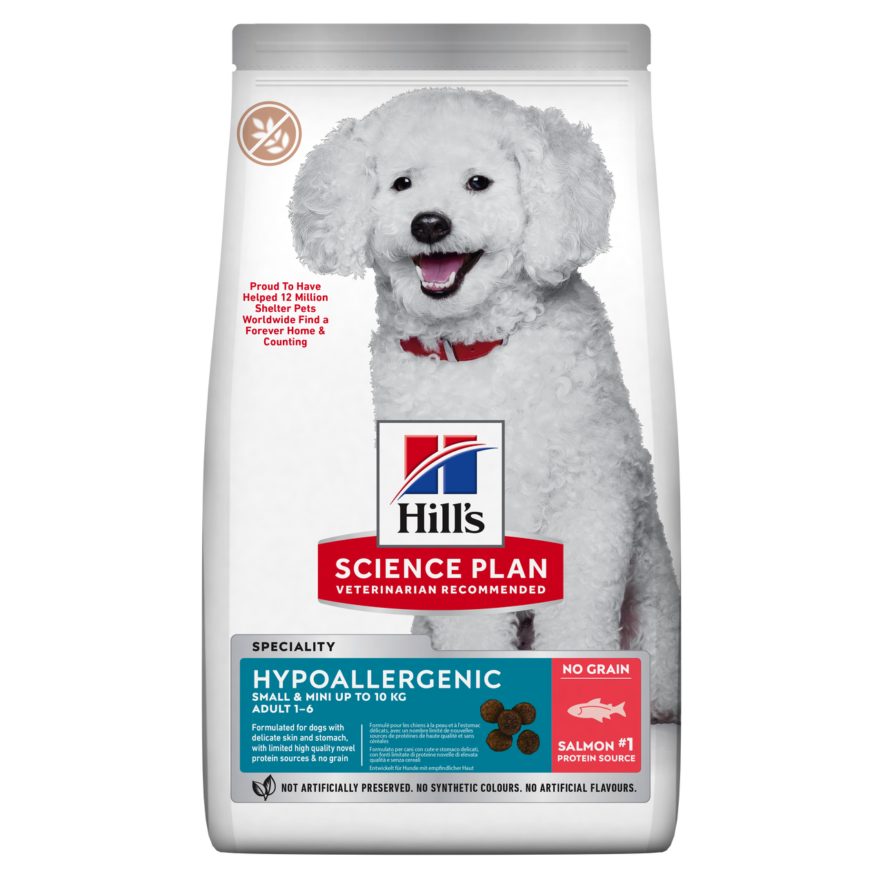 Hypoallergenic Small & Mini  Adult Hundfoder med Lax – 6 kg