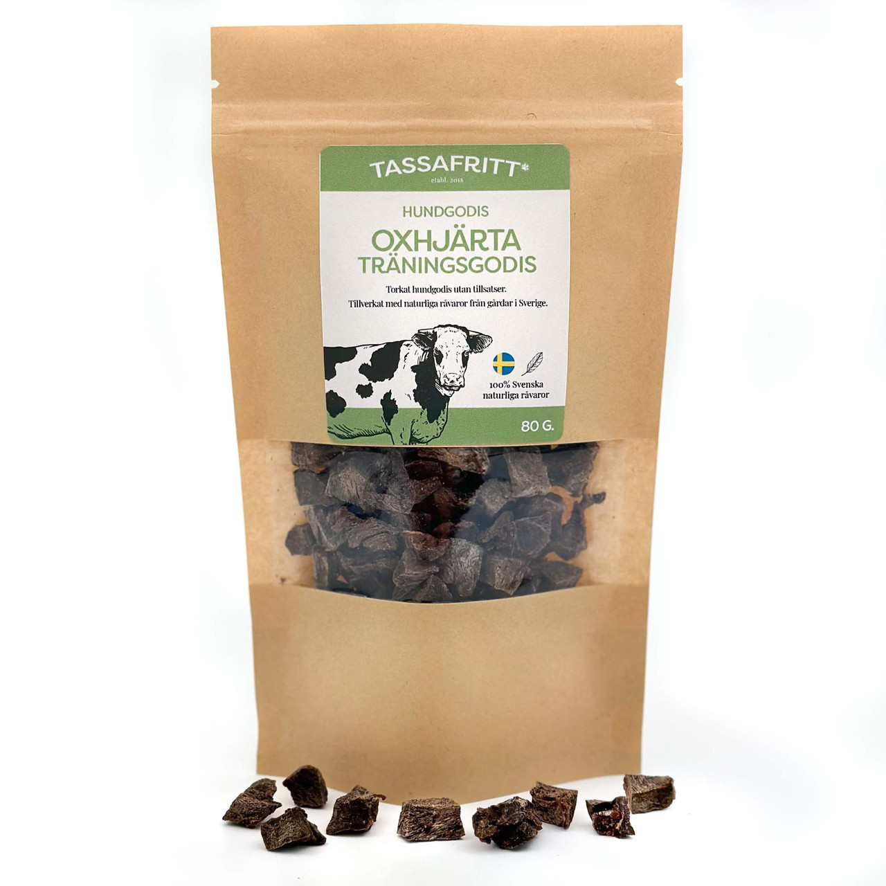 Svenskt Träningsgodis Oxhjärta - 80 g