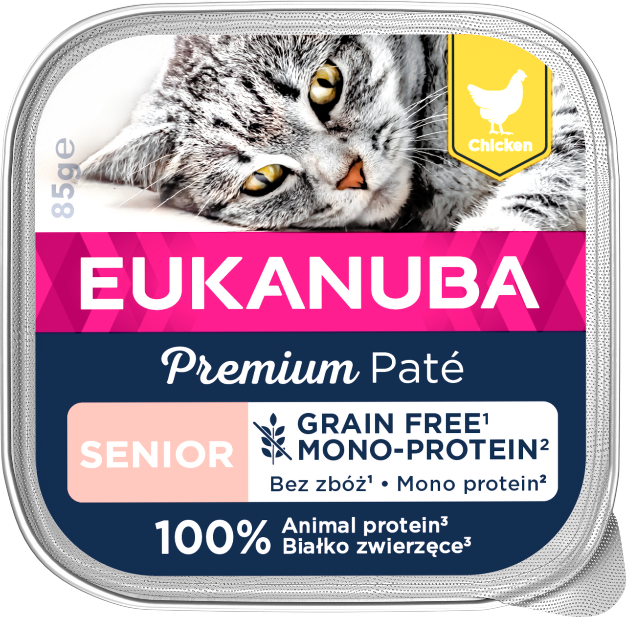 Grain Free Senior Chicken Paté Mono Kattfoder – 12 x 85 g