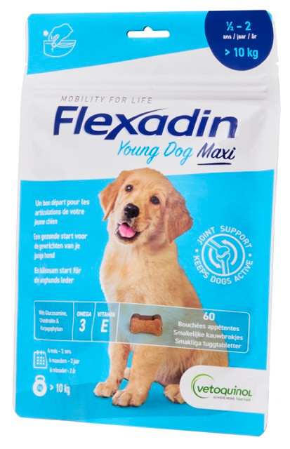 Young Dog Maxi Ledtillskott för Unga Hundar – 60 st
