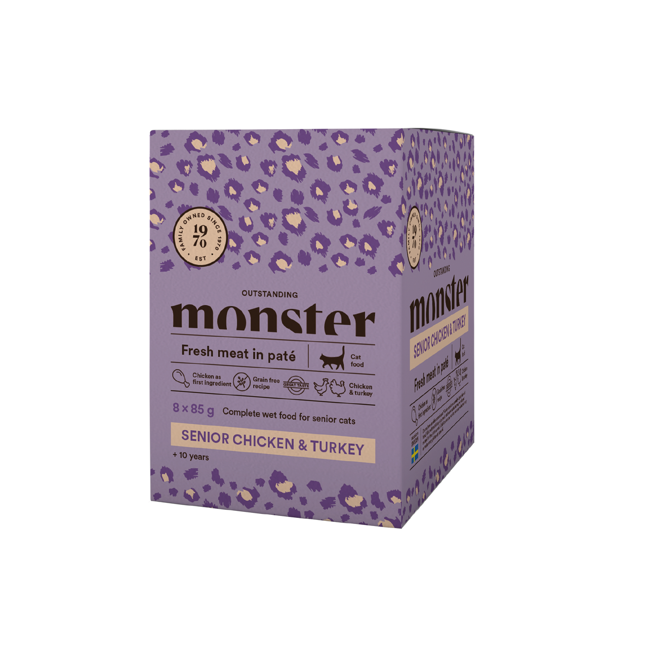 Senior Chicken & Turkey Våtfoder Portionsförpackningar Katt - 8 st x 85 g