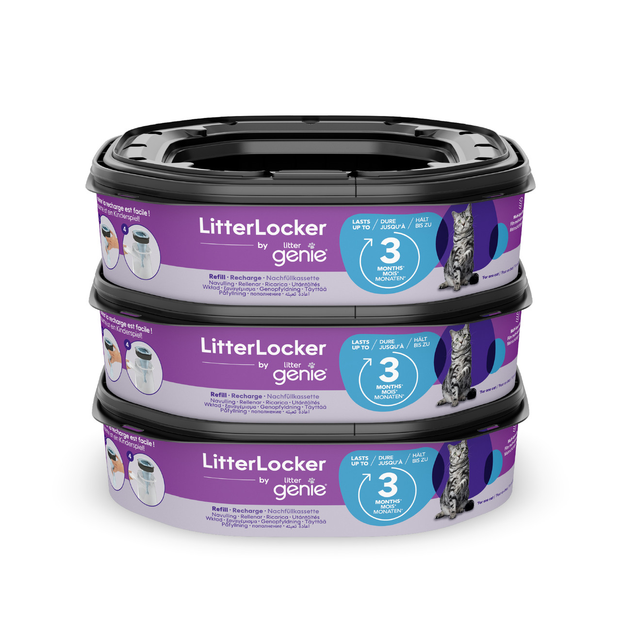 LitterLocker Refillpåsar by Littergenie – 3 pack