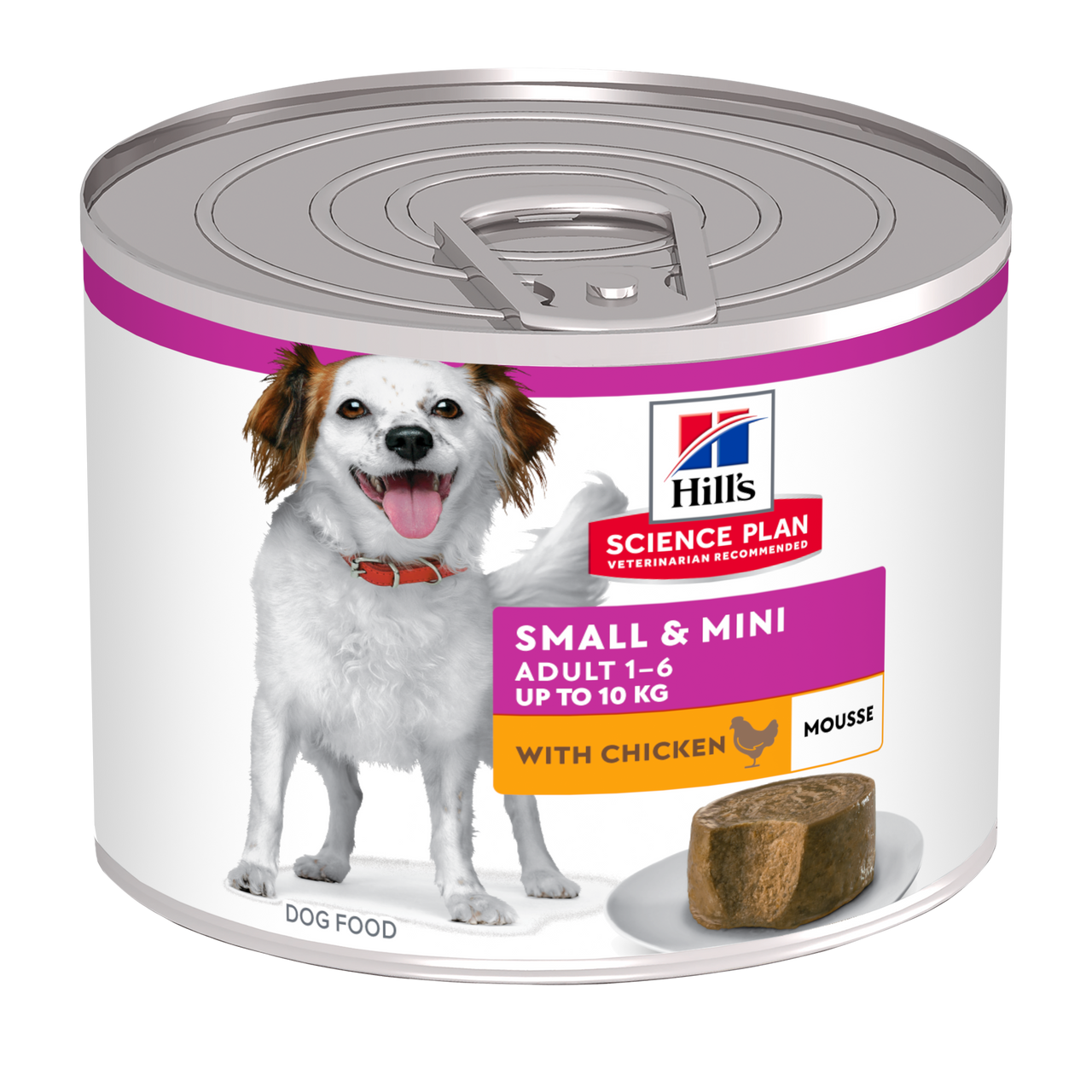 Small & Mini Adult Mousse Hundfoder med Kyckling – 12 x 200 g