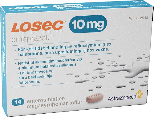 Losec® 10 mg Enterotablett – Blister 14 st