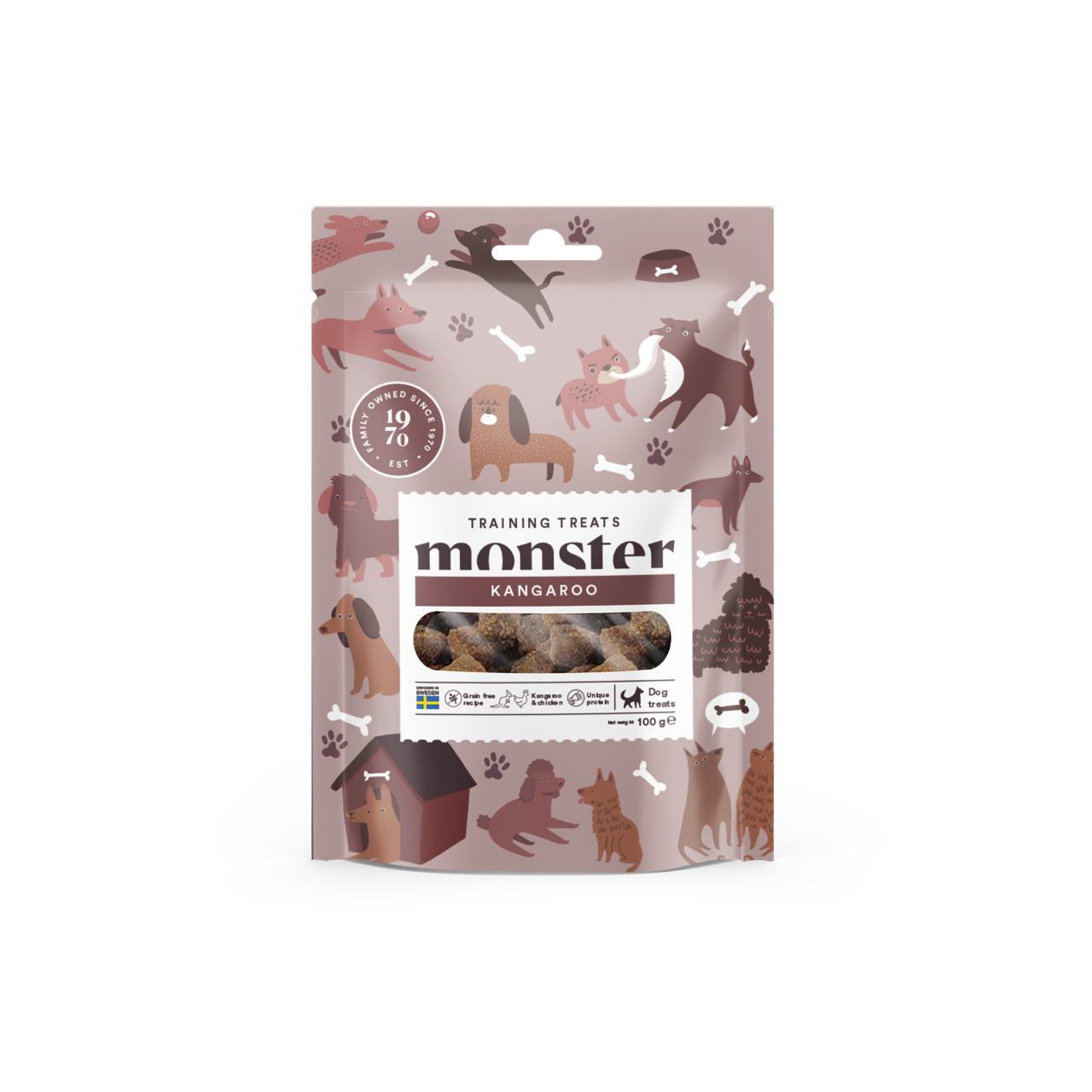 Smulfritt Hundgodis Dog Training Treats Chicken & Kangaroo - 100 g