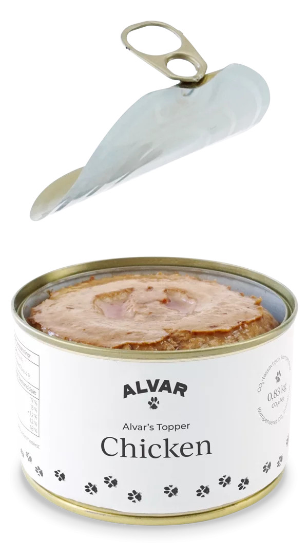 Alvar Pet Topper Kyckling till Hund – 400 g