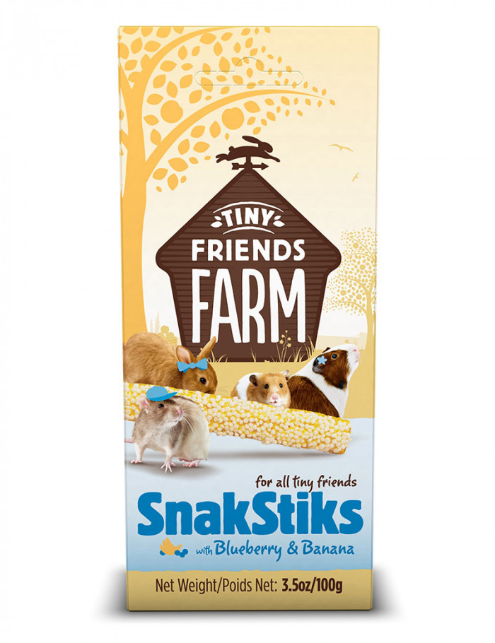 SnakStiks Banana & Blueberry Gnagargodis – 100 g