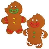 Latex Pepparkaksgubbe Hundleksak - Festlig pepparkaksgubbe