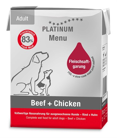 Adult Menu Beef + Chicken Våtfoder till Hund – 12 x 90 g