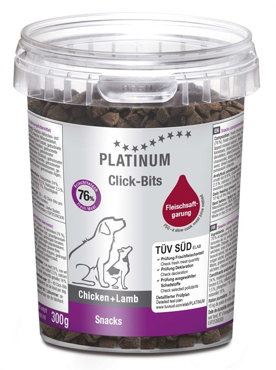 Click-Bits Chicken + Lamb Hundgodis – 300 g