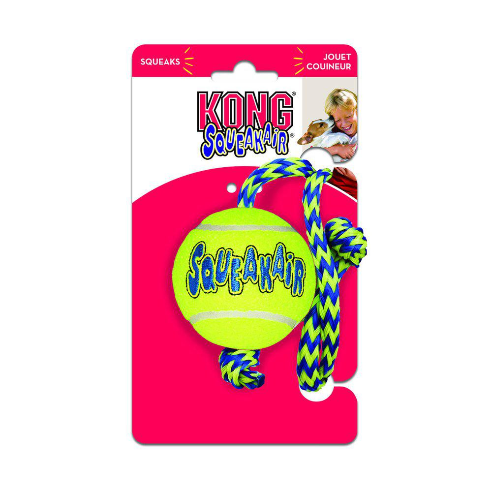 KONG Airdog Squeakair Tennisboll m Rep – Medium