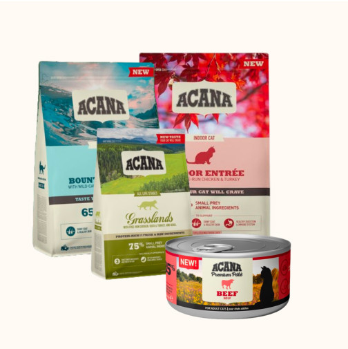 Köp Acana 1,8 kg  få Paté Biff gratis – Adult Cat Indoor Entrée