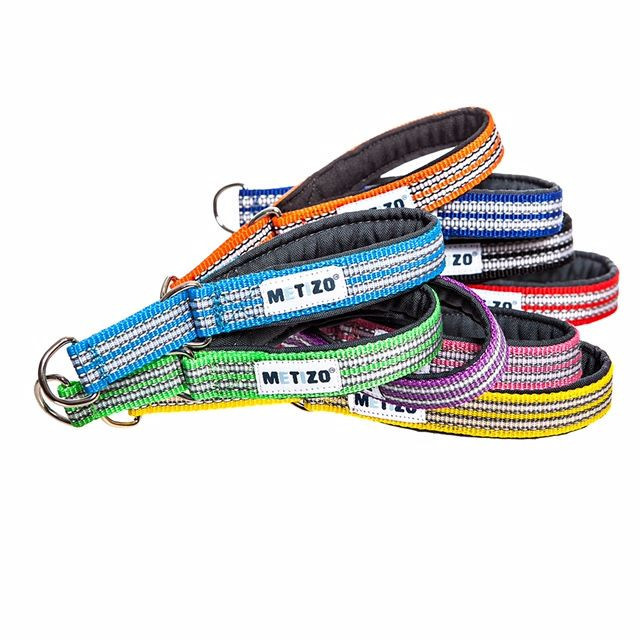 Fodrat Halsband Halvstryp Orange - Orange / 50 cm x 30 mm