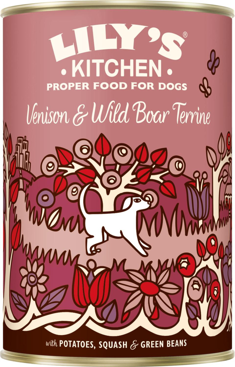 Venison and Wild Boar Terrine Våtfoder för Hundar  – 6 x 400 g