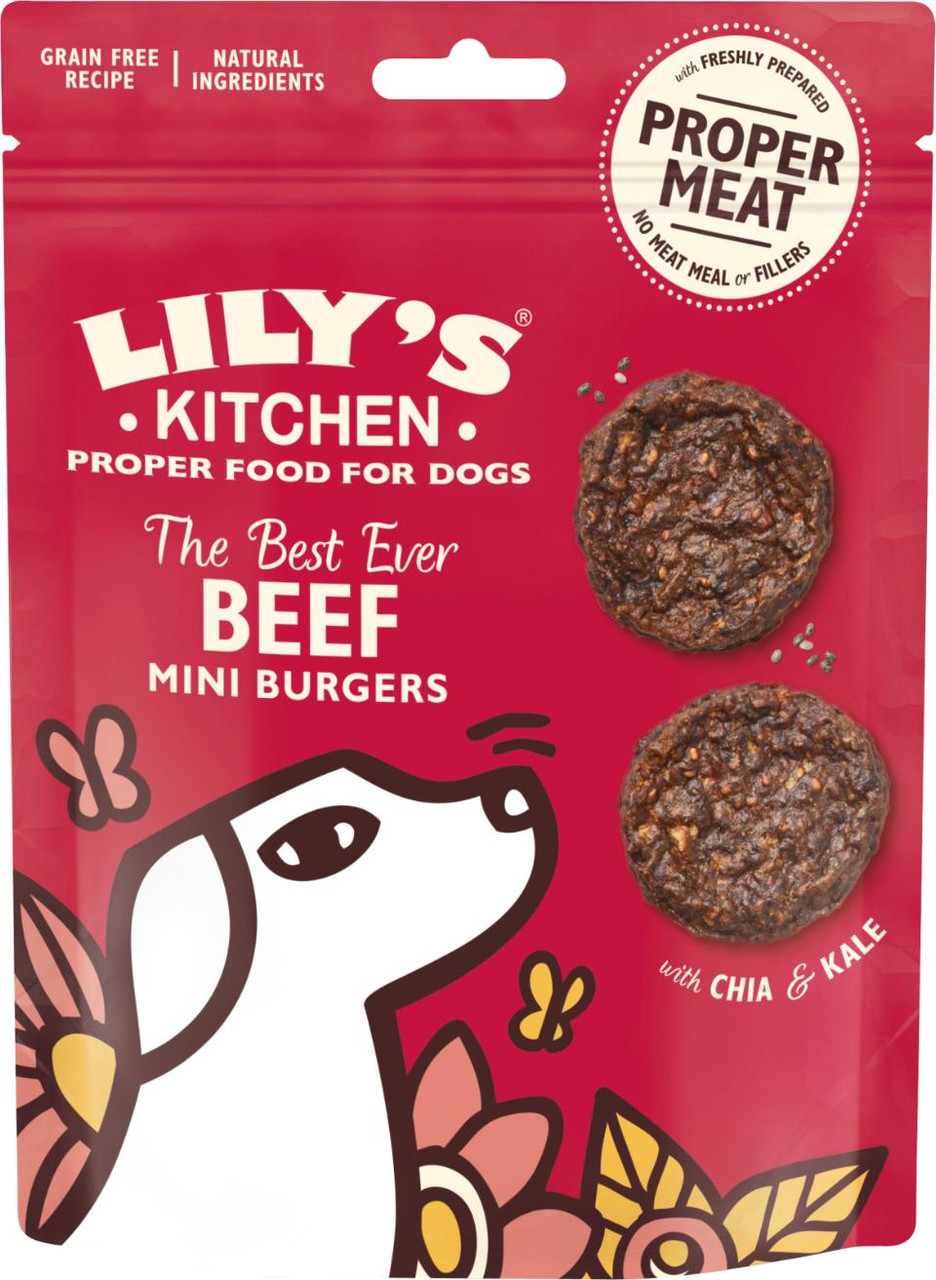 The Best Ever Beef Mini Burgers Hundgodis - 70 g