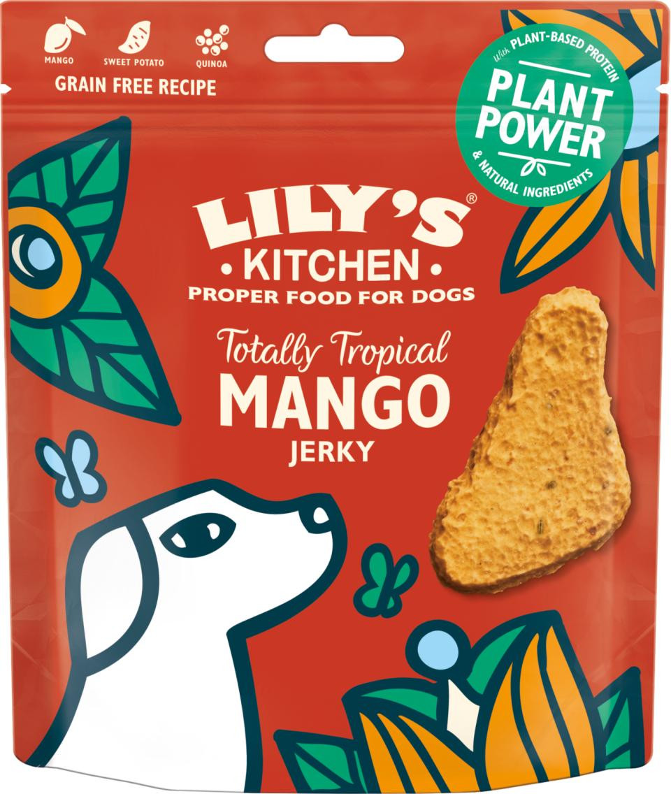 Totally Tropical Mango Jerky Vegetariskt Hundgodis – 70 g