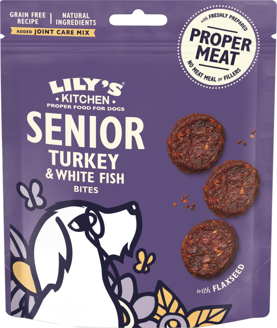 Turkey & White Fish Bites for Senior Dogs Hundgodis – 70 g