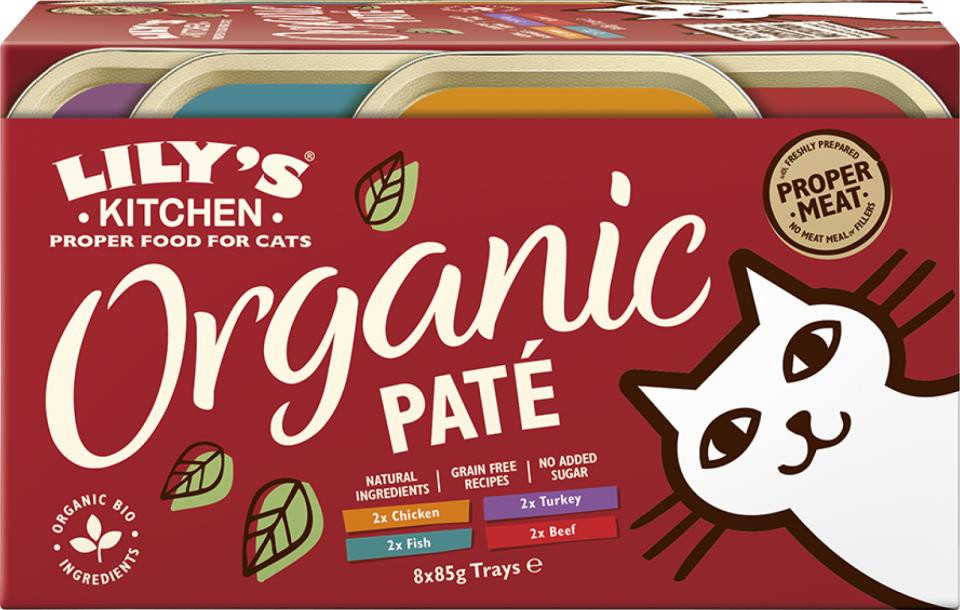 Organic Paté Trays Multipack Våtfoter för Katt – 8 x 85 g