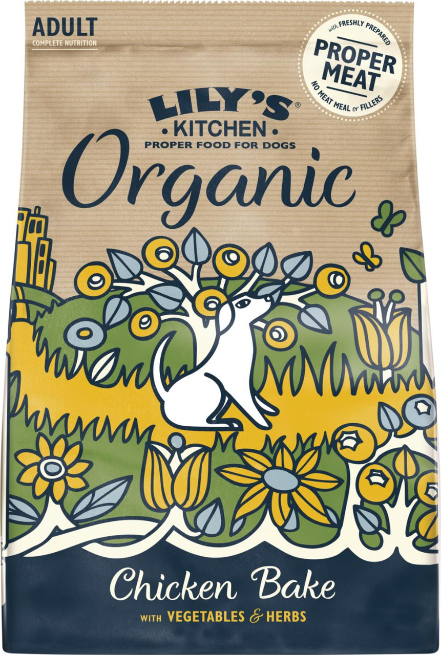 Organic Chicken Bake Torrfoder för Hundar – 7 kg