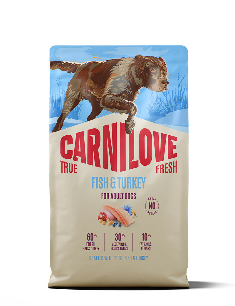 True Fresh Fish & Turkey Adult Dogs Torrfoder - 4 kg | Djurtyp - Hund - Hundmat - Torrfoder | DogStyle