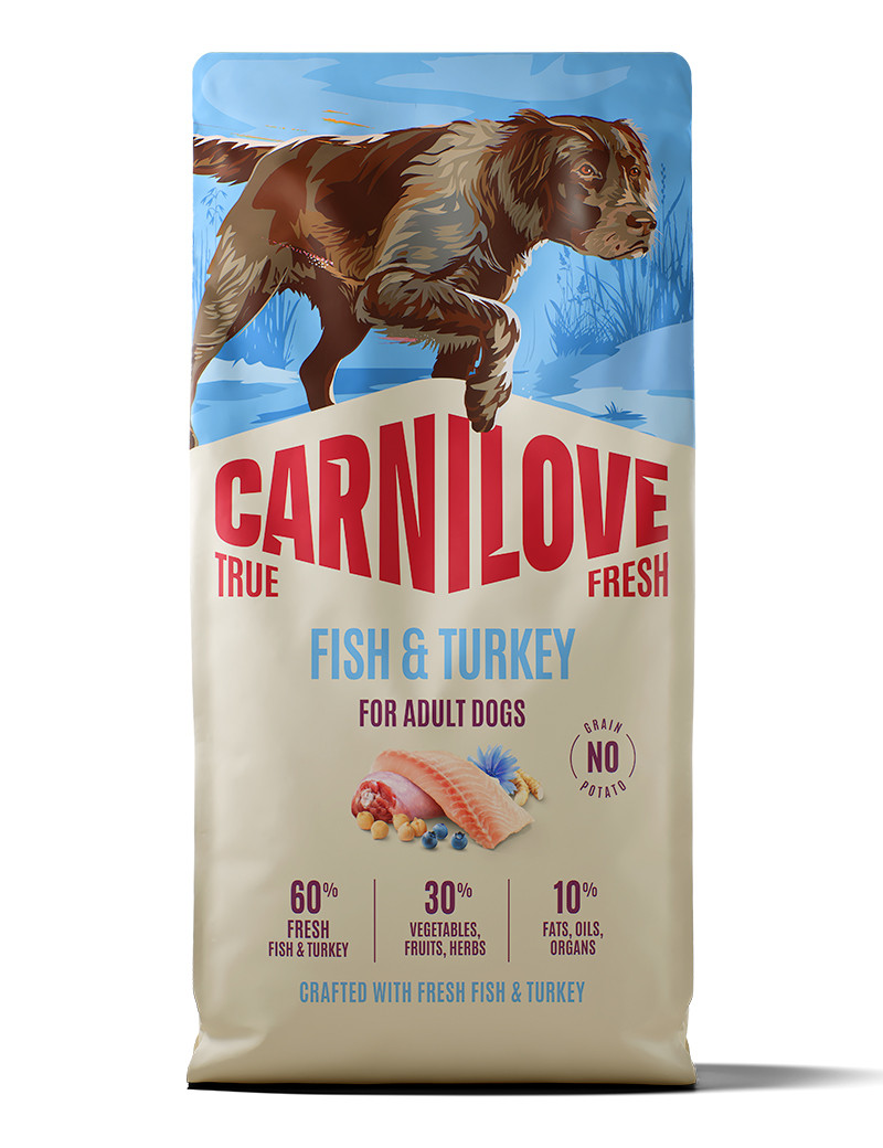 True Fresh Fish & Turkey Adult Dogs Torrfoder - 12 kg