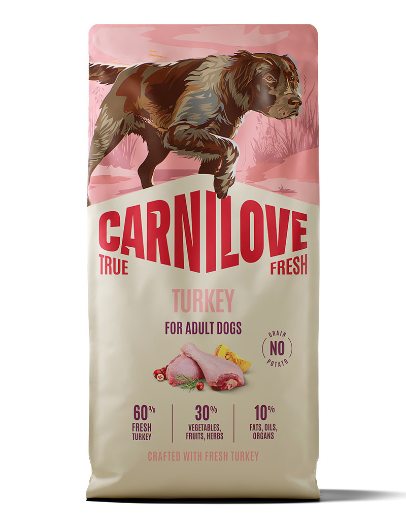 True Fresh Turkey Adult Dogs Torrfoder - 12 kg | Djurtyp - Hund - Hundmat - Torrfoder | DogStyle