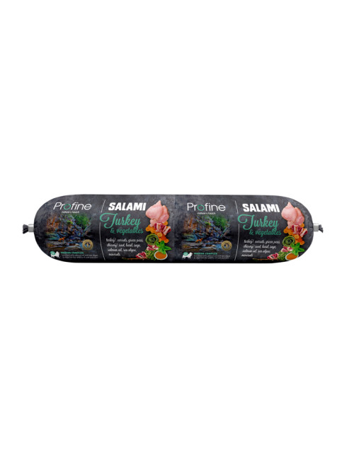 Salami Turkey with Vegetables Köttkorv till Hund - 12 x 800 g