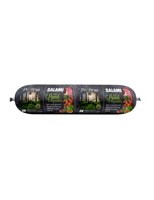 Salami Lamb with Vegetables Köttkorv till Hund - 12 x 800 g