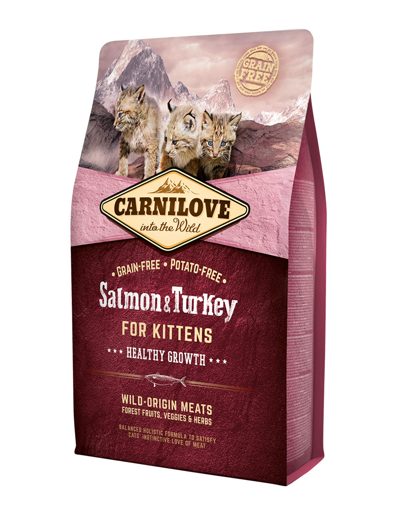 Salmon & Turkey Kittens Healthy Growth Torrfoder för Kattungar – 2 kg