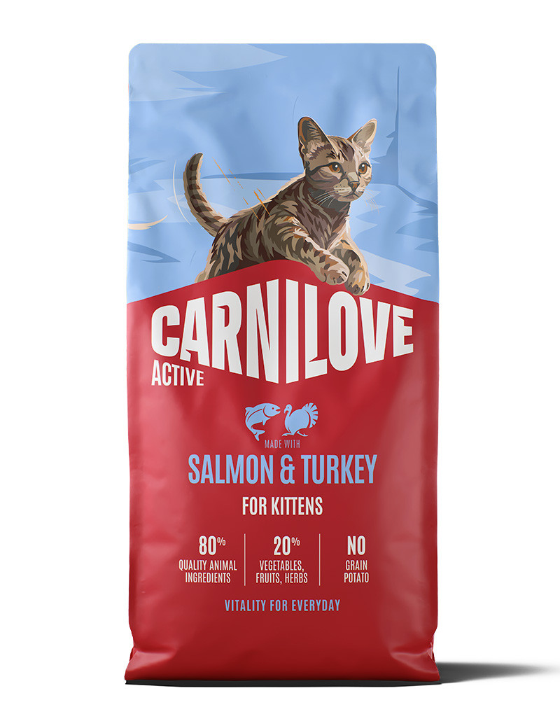 Salmon & Turkey Kitten Torrfoder för Kattungar - 6 kg