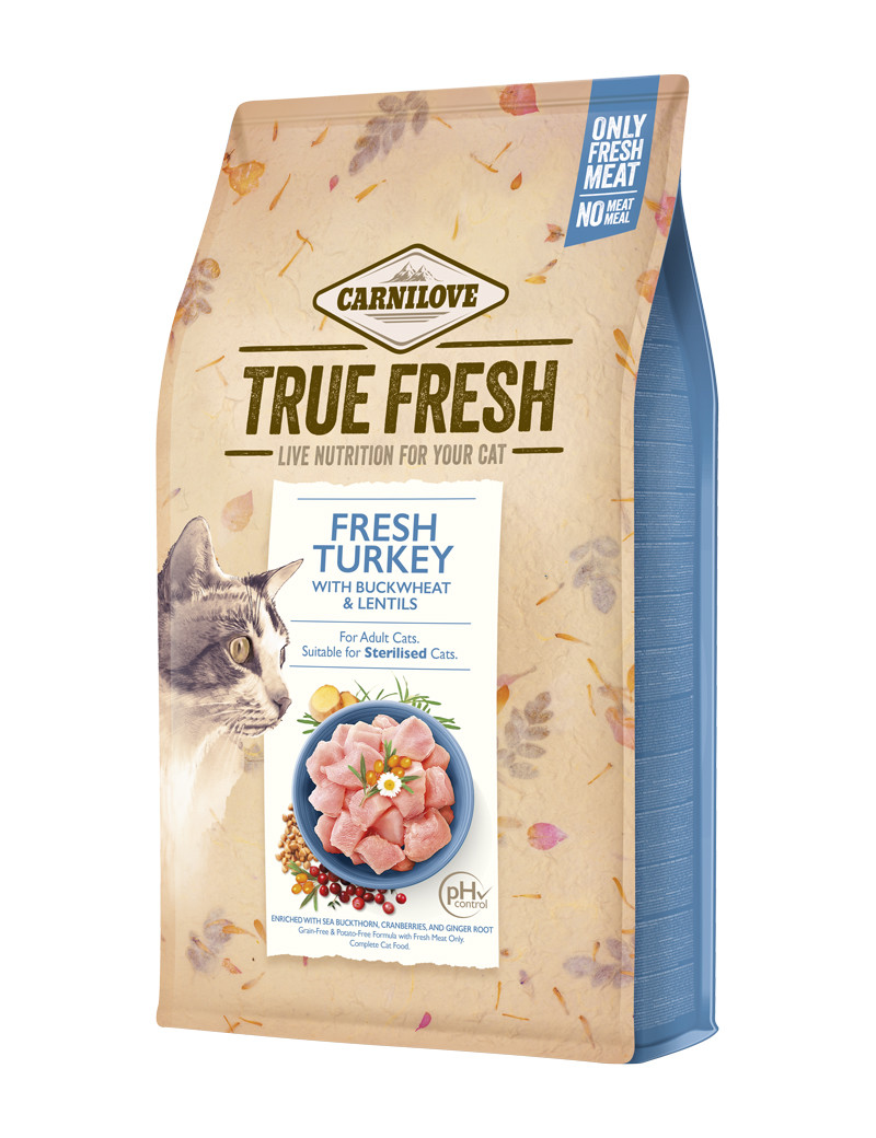 True Fresh Cat Fish Torrfoder med Örter till Katt  - 1,8 kg