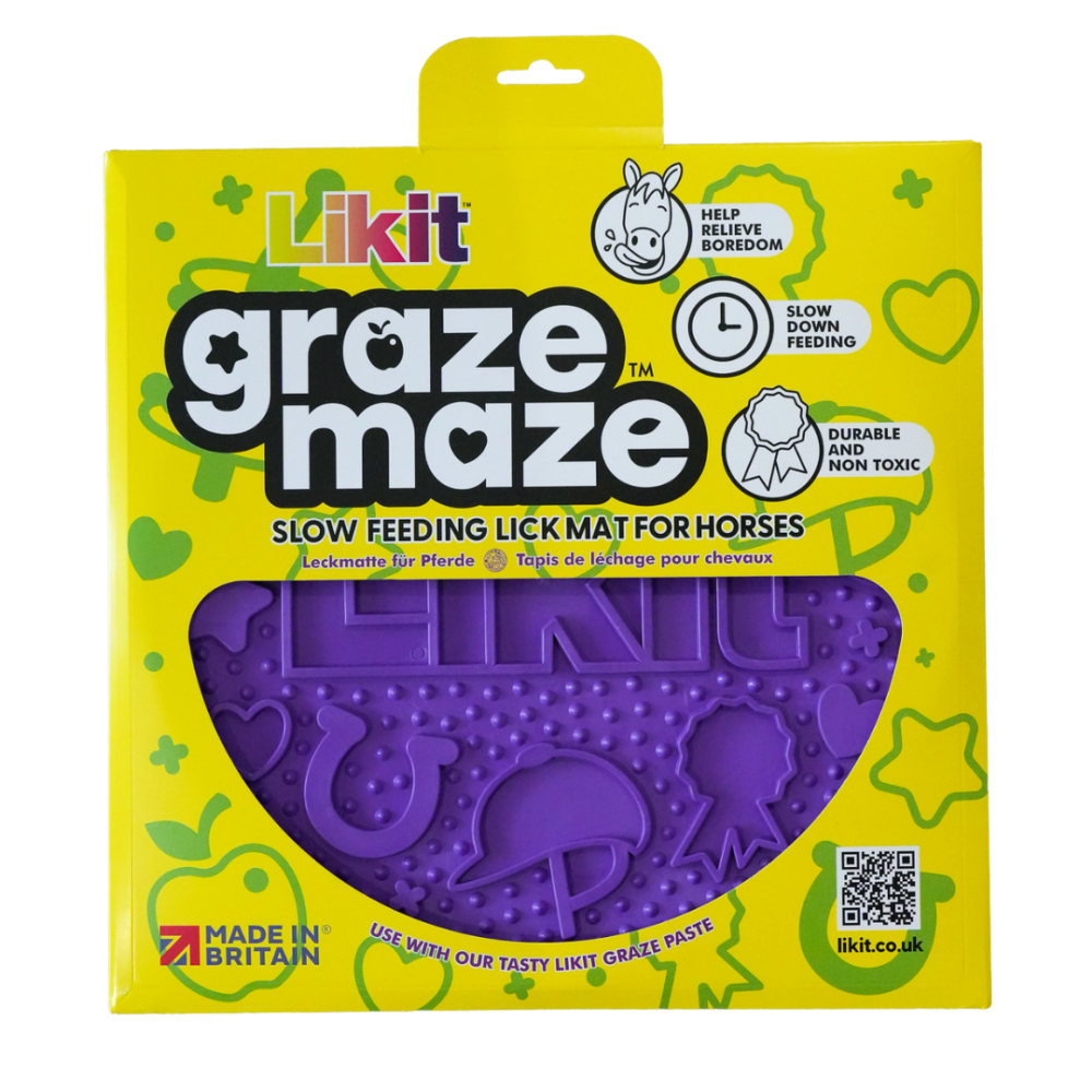 Graze Maze Slowfeeding Slickmatta till Häst – Lila