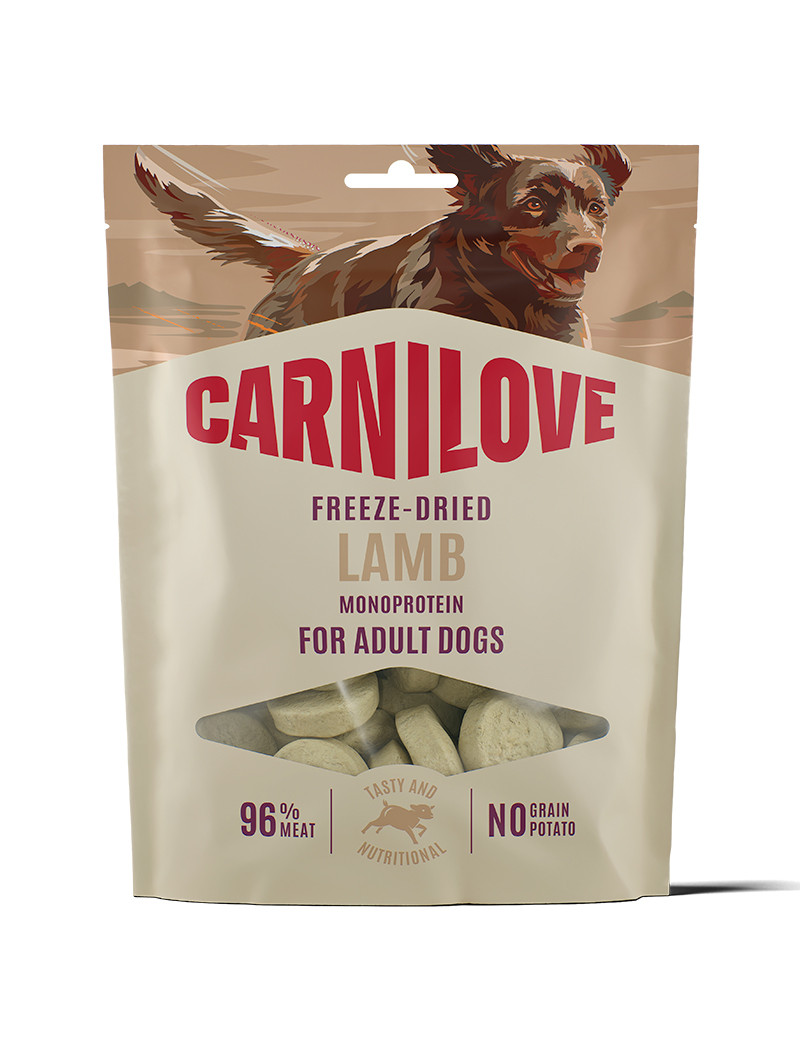 Freeze-Dried Raw Snacks Lamb Frystorkat Hundgodis - 60 g