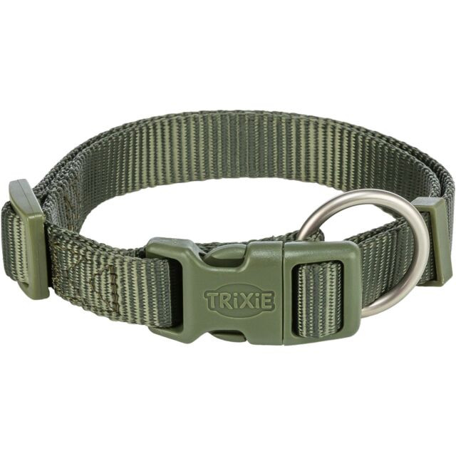 Premium halsband för Hund - L-XL / Olivgrön | Djurtyp - Hund - Promenad - Halsband, Koppel och Selar - Halsband | DogStyle