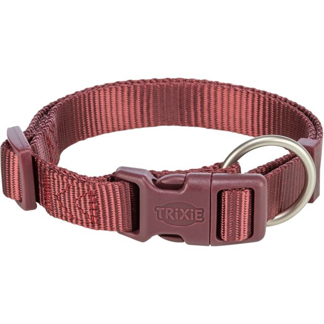Premium halsband f&ouml;r Hund - XS-S / Sangria