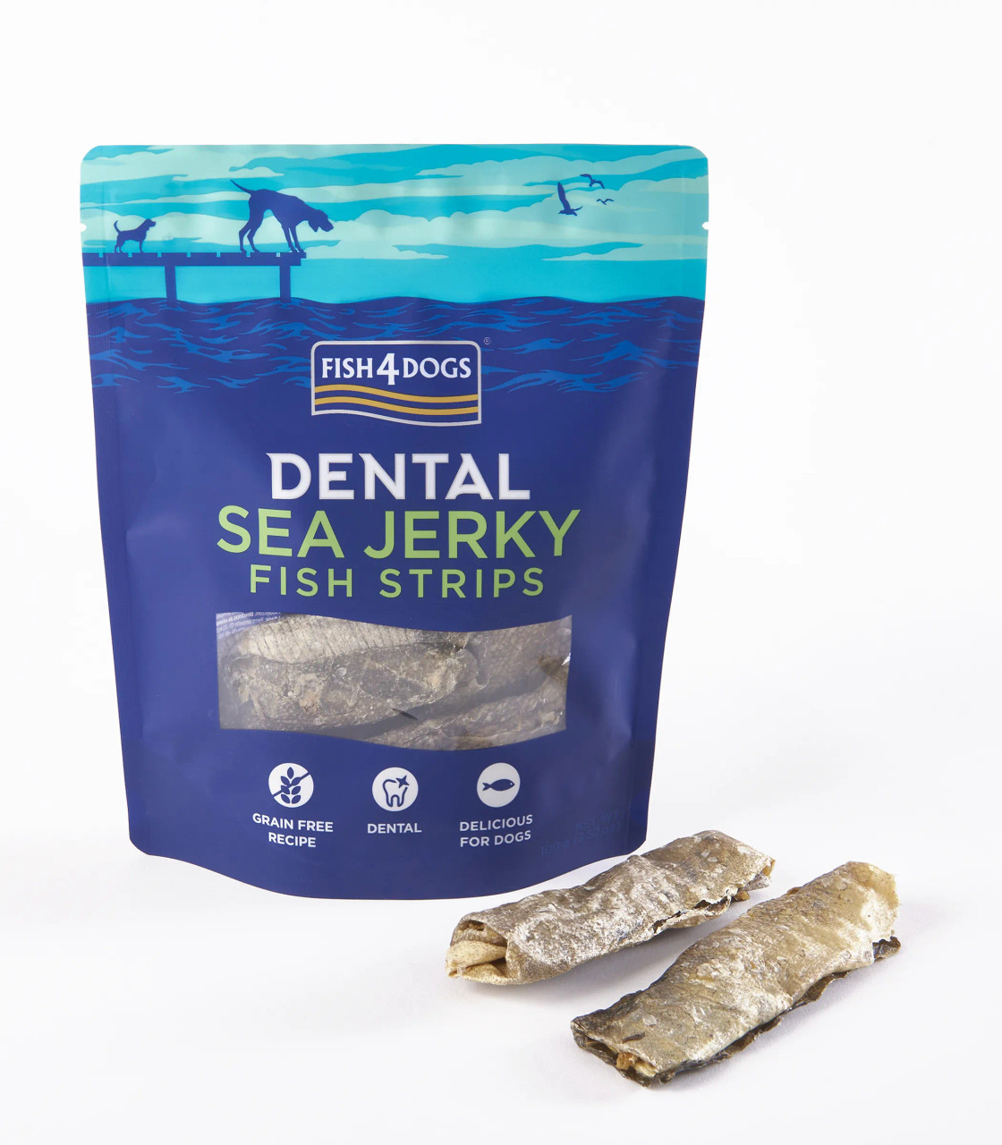 Jerky Fish Strips, Hundsnack - 100 g